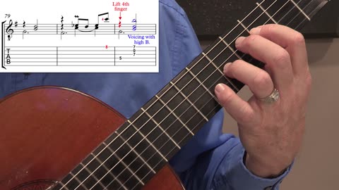 Technique Left-Hand, Part II (slow section). Video 38: m80-81 Transition