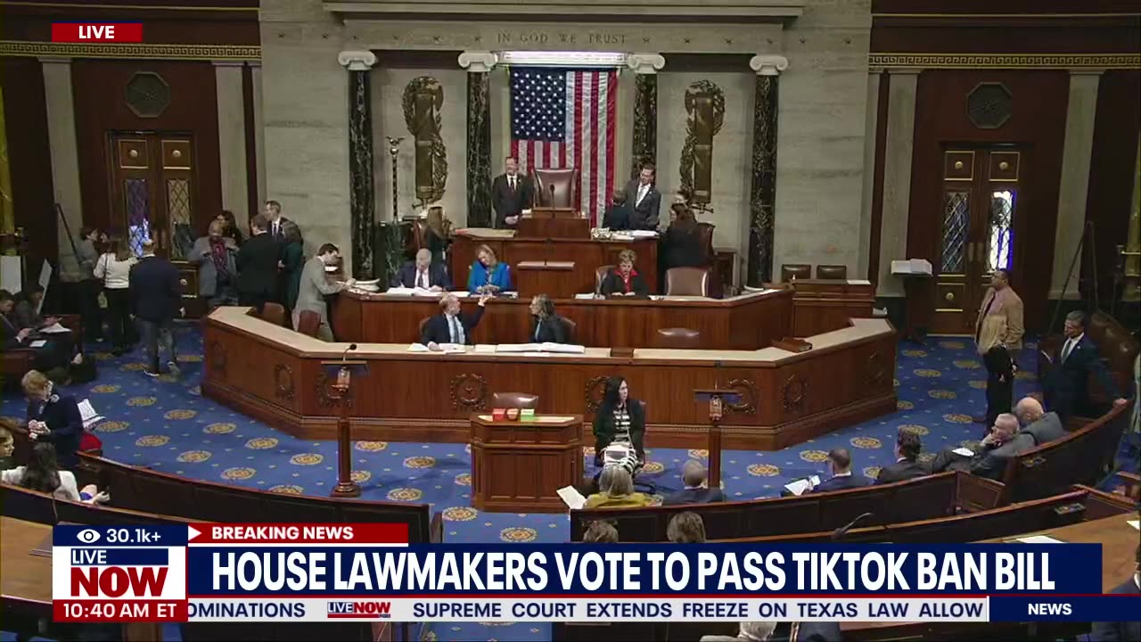 TIK TOK BAN - Live NOW from FOX House passes bill that could lead to US ban