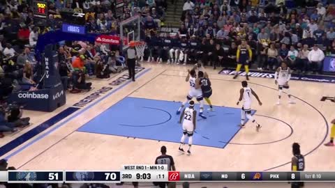 Memphis Grizzlies vs Timberwolves playoffs 3rd Quater Highlight [4/19/2022]