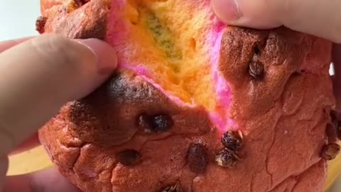 Awesome Rainbow Cake Made by Chef ChangAn！| Easy Homemade Dessert | Cute Cat Video#Shorts