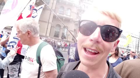 STOP THE JABS, SAVING OUR CHILDREN PROTEST, LONDON