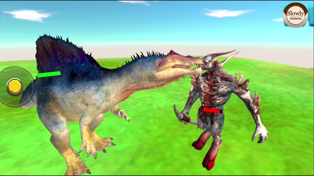 Dinosaur Attack | Dinosaur vs Godzilla | T rex vs Godzilla |T rex Fights Dinosaurs | Slowly Gamerz