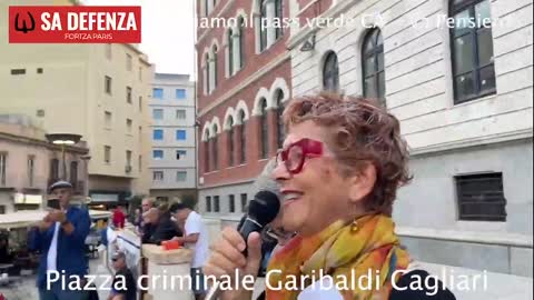 Rifiutiamo il pass verde manifestazione CA , Va Pensiero