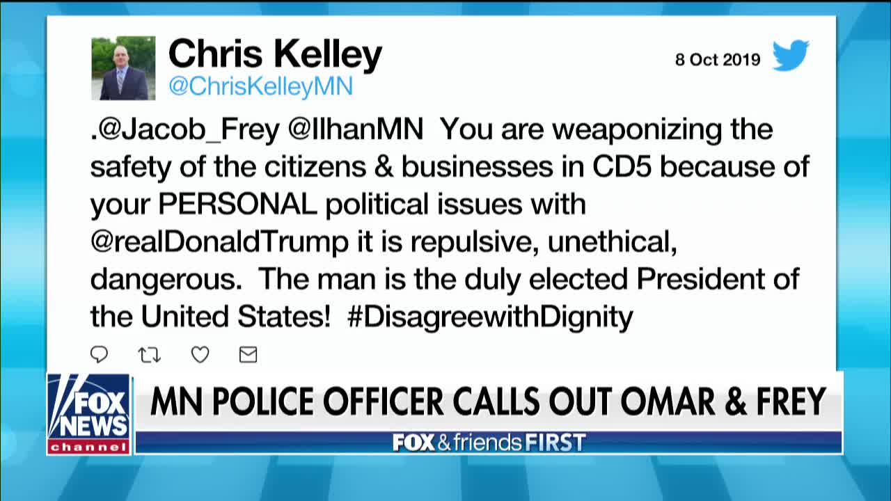 Minneapolis Police Officer Running Against Ilhan Omar Calls Representative "Absentee Landlord"