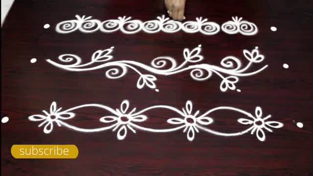 Border Rangoli for front door