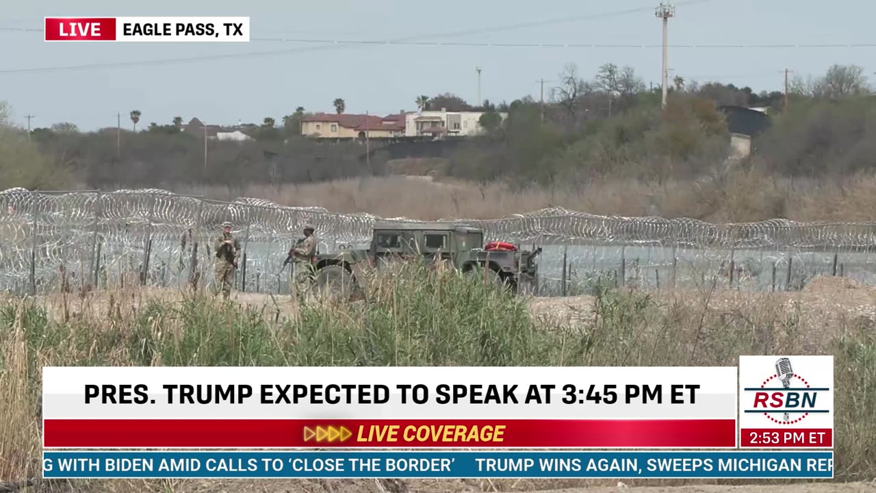 FULL EVENT: President Donald J. Trump to Visit Eagle Pass, Texas - 2/29/24