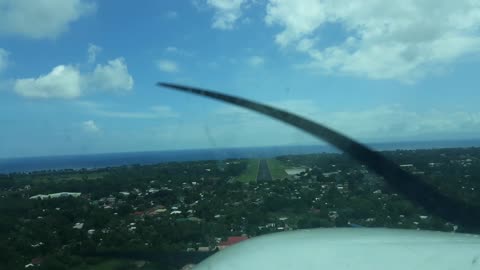 Approaching RWY 09 at RPVD