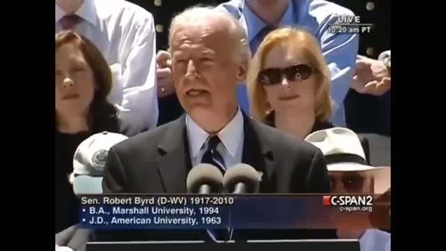 Joe Biden Gives Eulogy for Founder of KKK