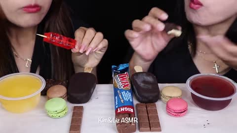 ASMR LEFTOVER DESSERT RACE!