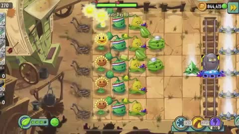 Plants vs Zombies 2 Wild West - Day 16