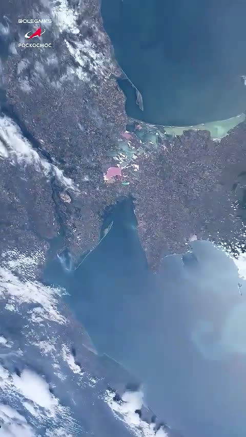 Orbit view of Crimea and Kherson