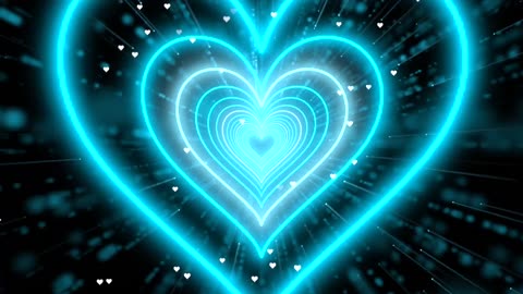 829. Color Changing Heart Tunnel Heart Background Tunnel Background