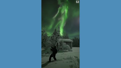 Enjoy aurora borealis
