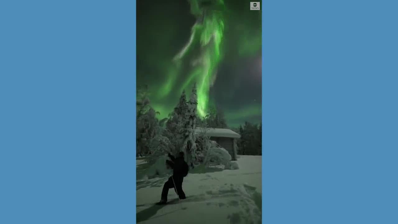 Enjoy aurora borealis