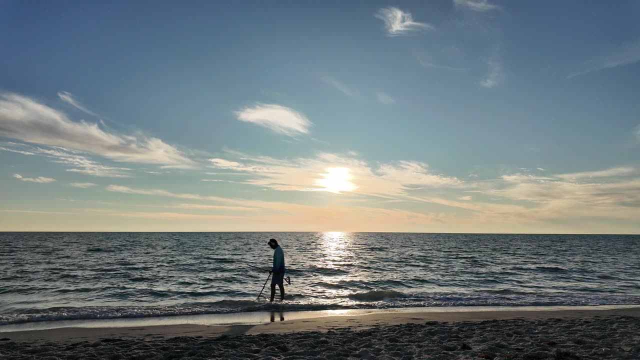 Beautiful 4K Beach Views with relaxing Music Blind Pass Beach, Englewood Florida