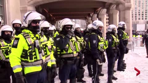 TRUCKER PROTESTS: POLICE IN OTTAWA CLASH WITH DEMONSTRATORS IN BID TO END BLOCKADE |