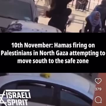 Palestinians getting shot at by Hamas