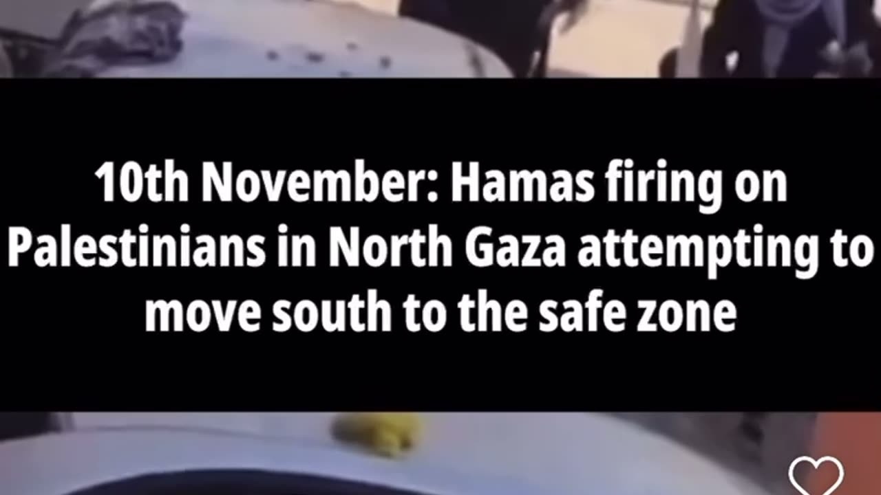 Palestinians getting shot at by Hamas