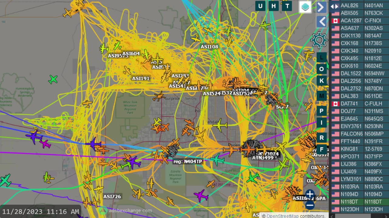 More Bird Mafia Utah Airplane Invasion Data - Nov 28th 2023