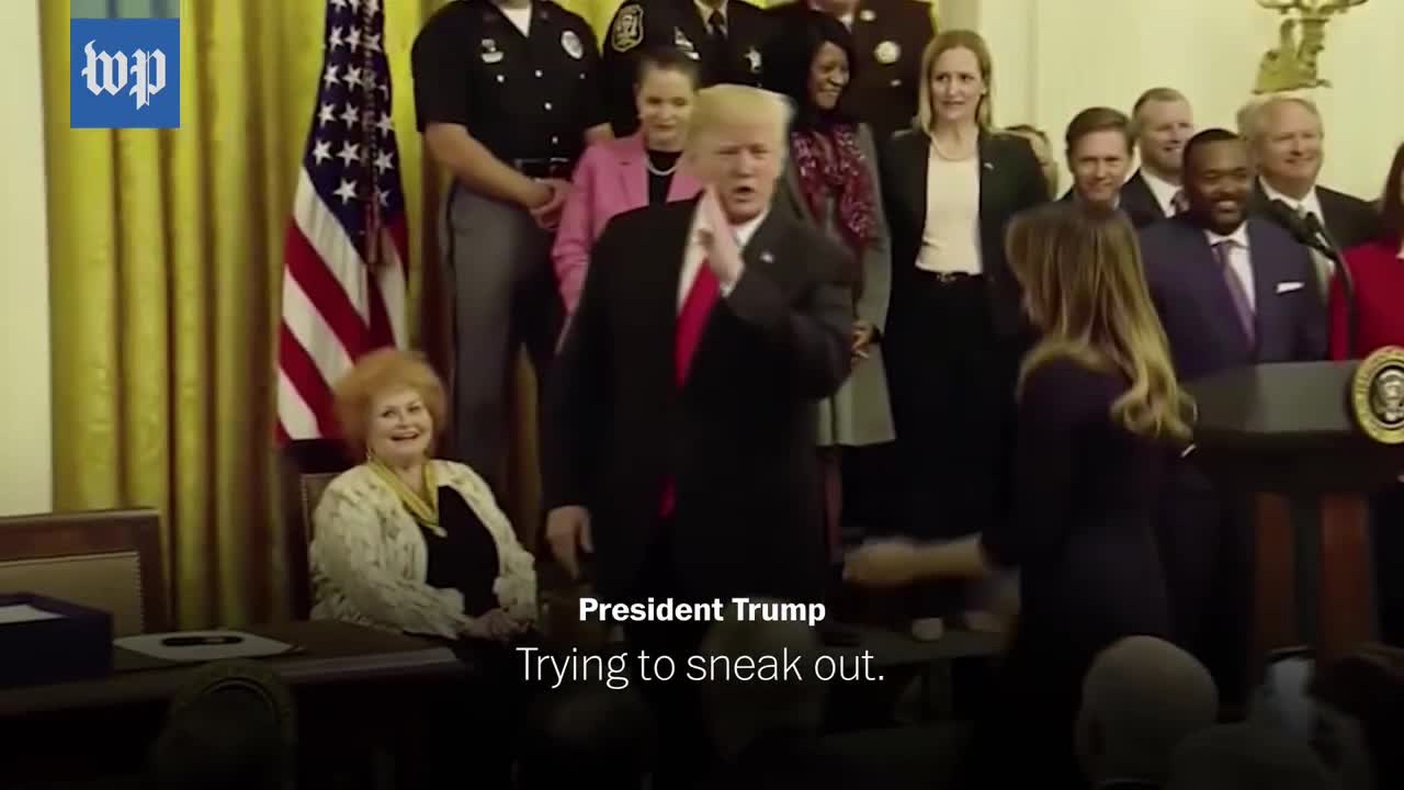 Trump's most awkward moments of 2018