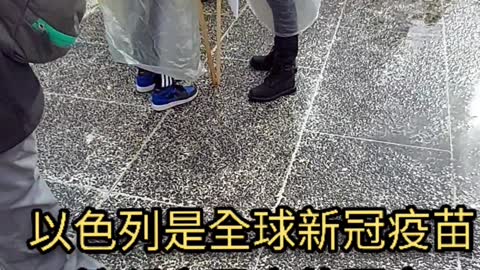 反針街頭宣傳 以色列 打越多 死越多