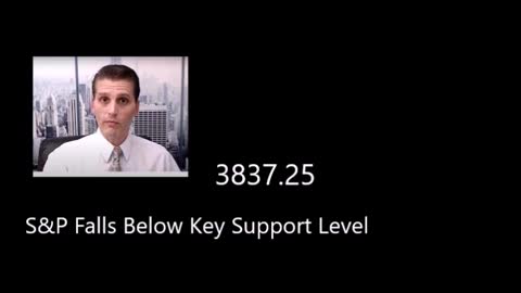 Stocks Break Below Key Support Level