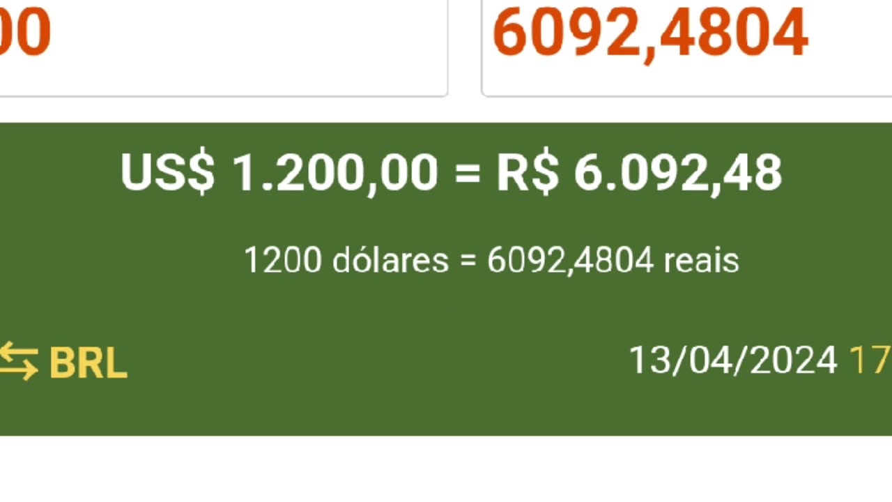 DÓLAR VS REAL