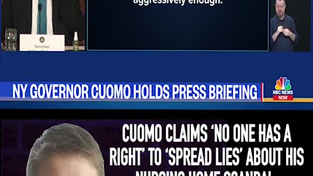 CUOMO CLAIMS 'NO ONE HAS A RIGHT' TO 'SPREAD LIES' ABOUT HIS NURSING HOME SCANDAL!