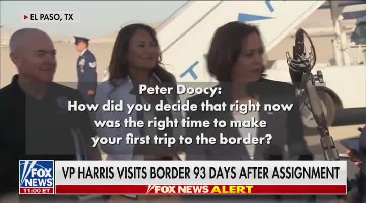 Harris at the Border Objects to Question from Fox News Reporter