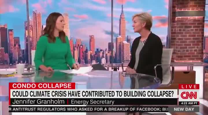 Biden Energy Sec and CNN Speculate If Climate Change Caused FL Building Collapse