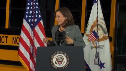 Kamala 'Short Bus' Harris Really Has A Thing For Yellow School Buses, No Wonder They Hide Her