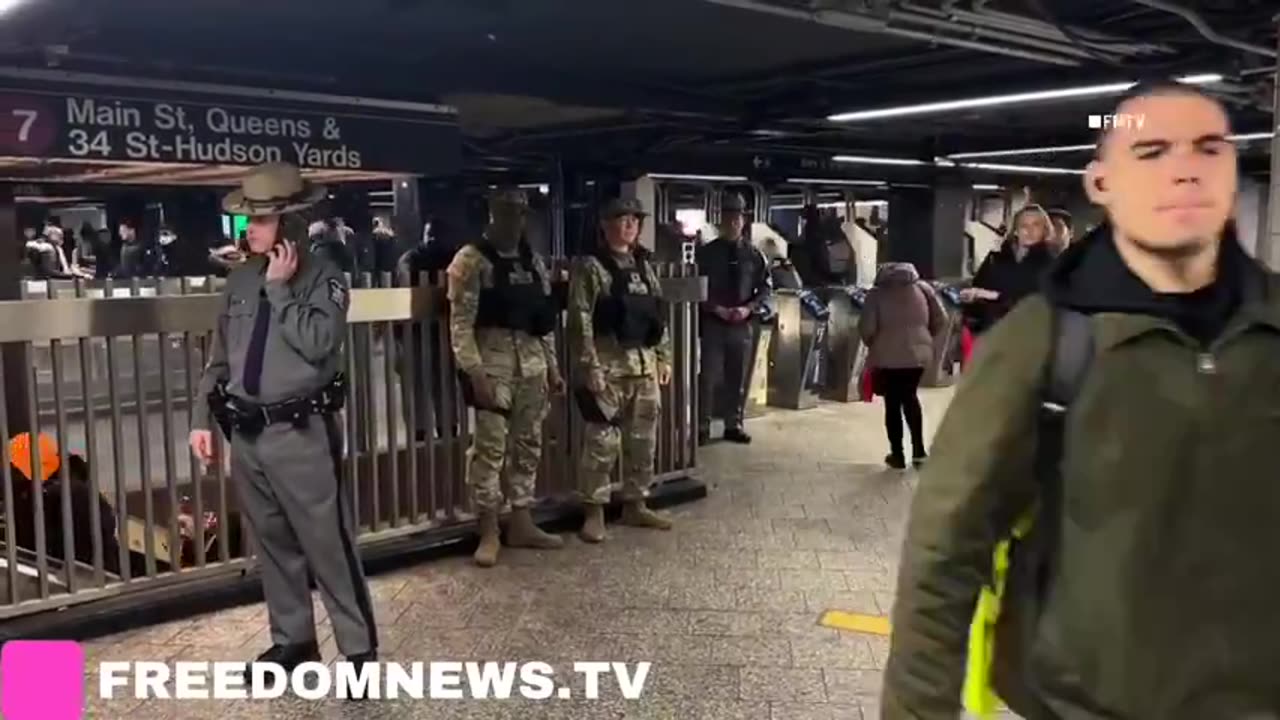 NATIONAL GUARDS HAVE BEEN DEPLOYED TO NEW YORK CITY'S SUBWAY SYSTEM