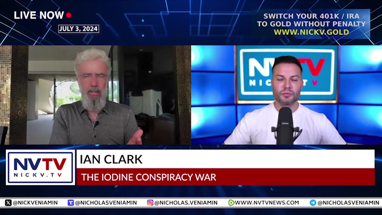 Ian Clark Discusses The Iodine War Conspiracy with Nicholas Veniamin