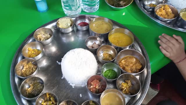 Delicious Big indian Rice thali.....