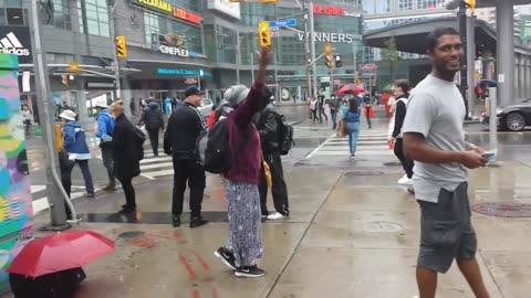 Life Chain 2021, at Yonge and Dundas. Great aftermath to!