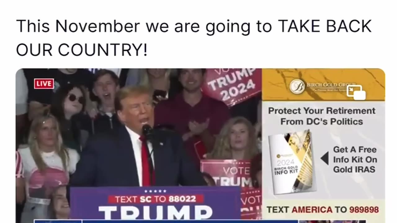 This November we are going to TAKE BACK OUR COUNTRY!