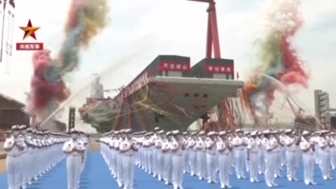 New Chinese aircraft carrier is launched.