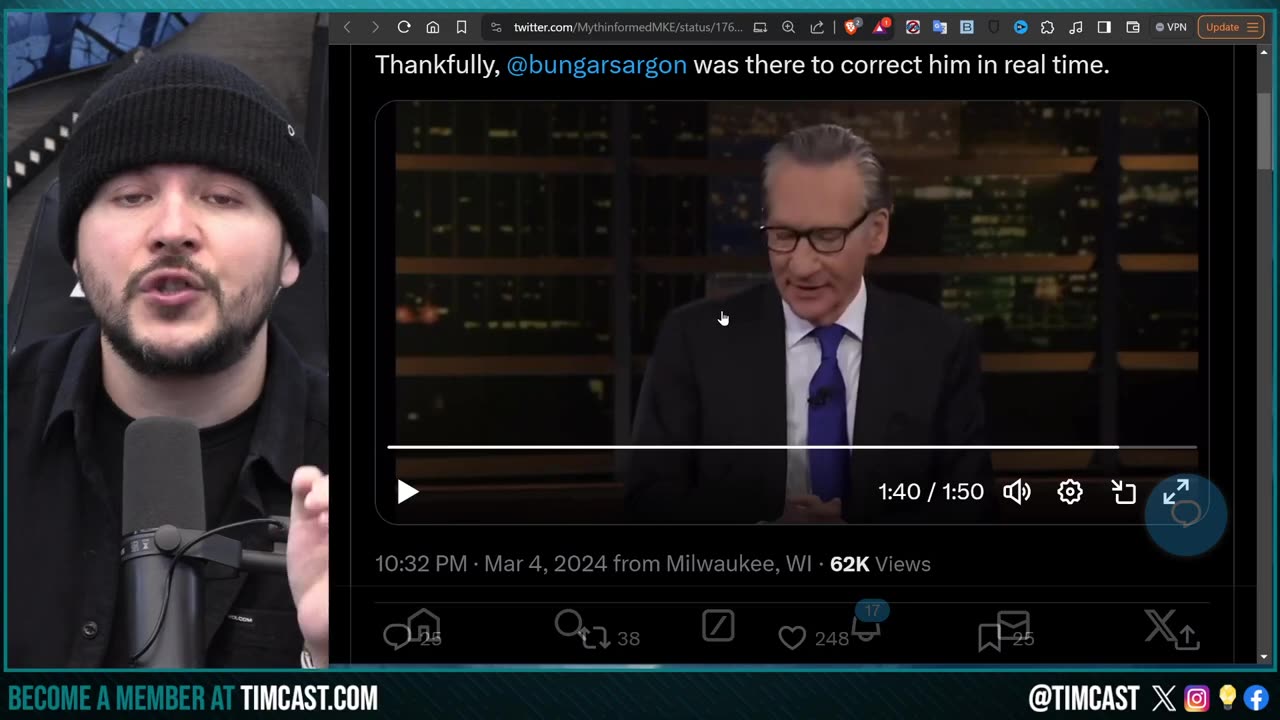 Bill Maher HUMILIATED On Live TV After Thinking Jack Posobiec JOKE WAS REAL, Grimaces In SHAME