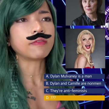 They're both wrong. It's B. Dylan and Camille are both non-men