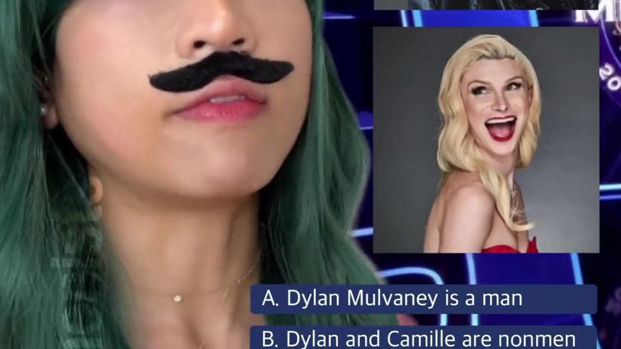 They're both wrong. It's B. Dylan and Camille are both non-men