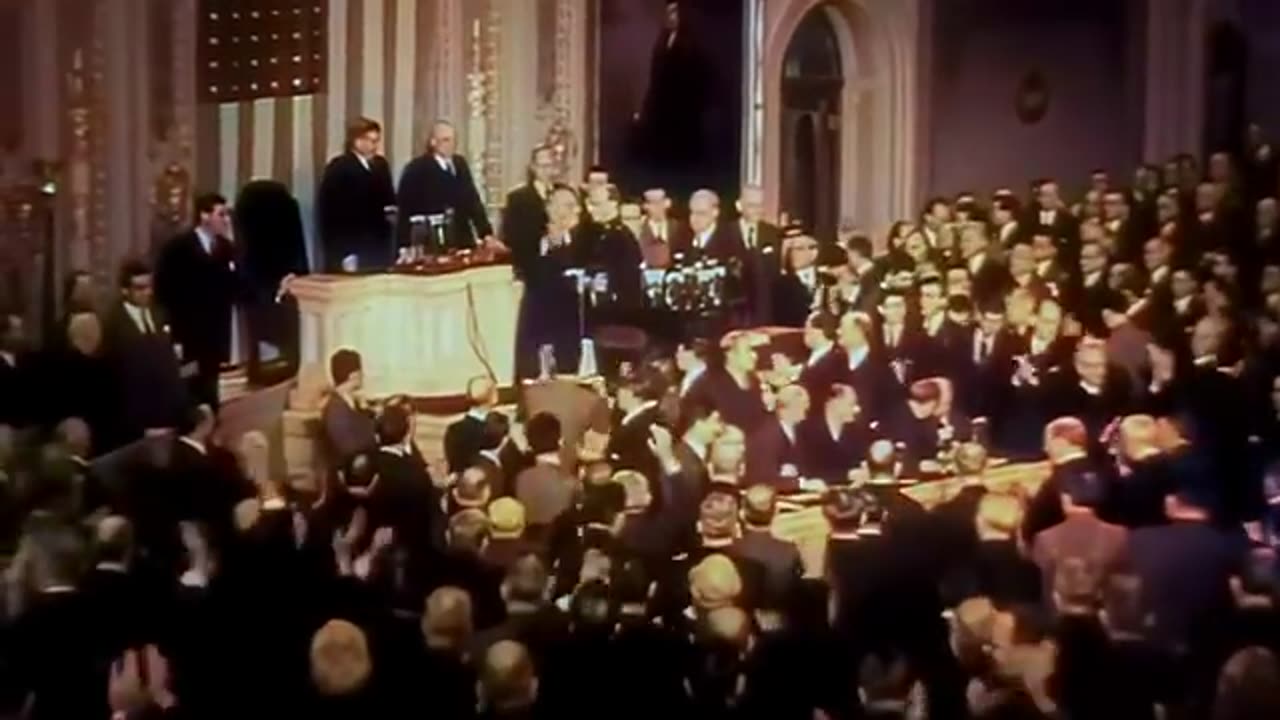 Pearl Harbor A Date Which Will Live in Infamy FDR Speech COLORIZED