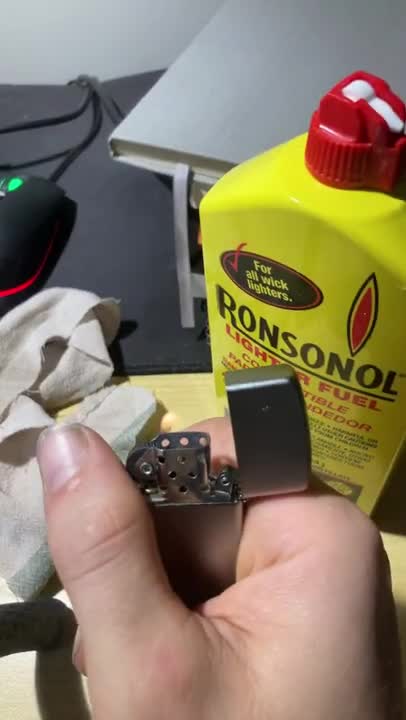 How to refill a zippo lighter in 1 minute