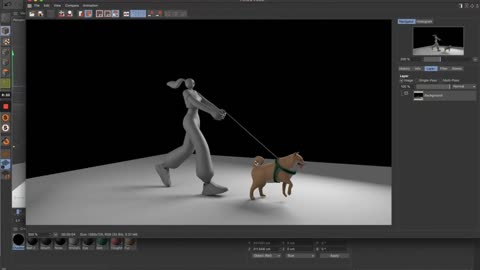 Put The Girl And The Puppy Into The Scene