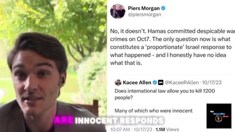 Kacee Allen X Piers Morgan Oct. 7th Twitter Fued