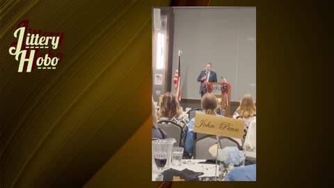 Matt DePerno campaigning, in Travers City Michigan, as he runs for Attorney General of MI.