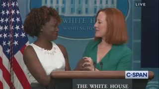 Crying Psaki unveils her replacement in cringe WH moment