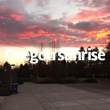 Oregon sunrise
