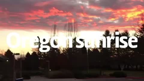Oregon sunrise