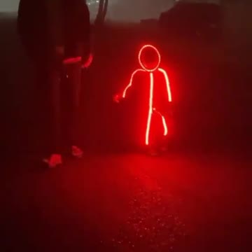 This child wears radiant clothing at night