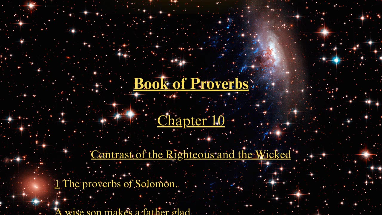 Christian Meme Video: Proverbs Chapter 10 (03/24/2024)